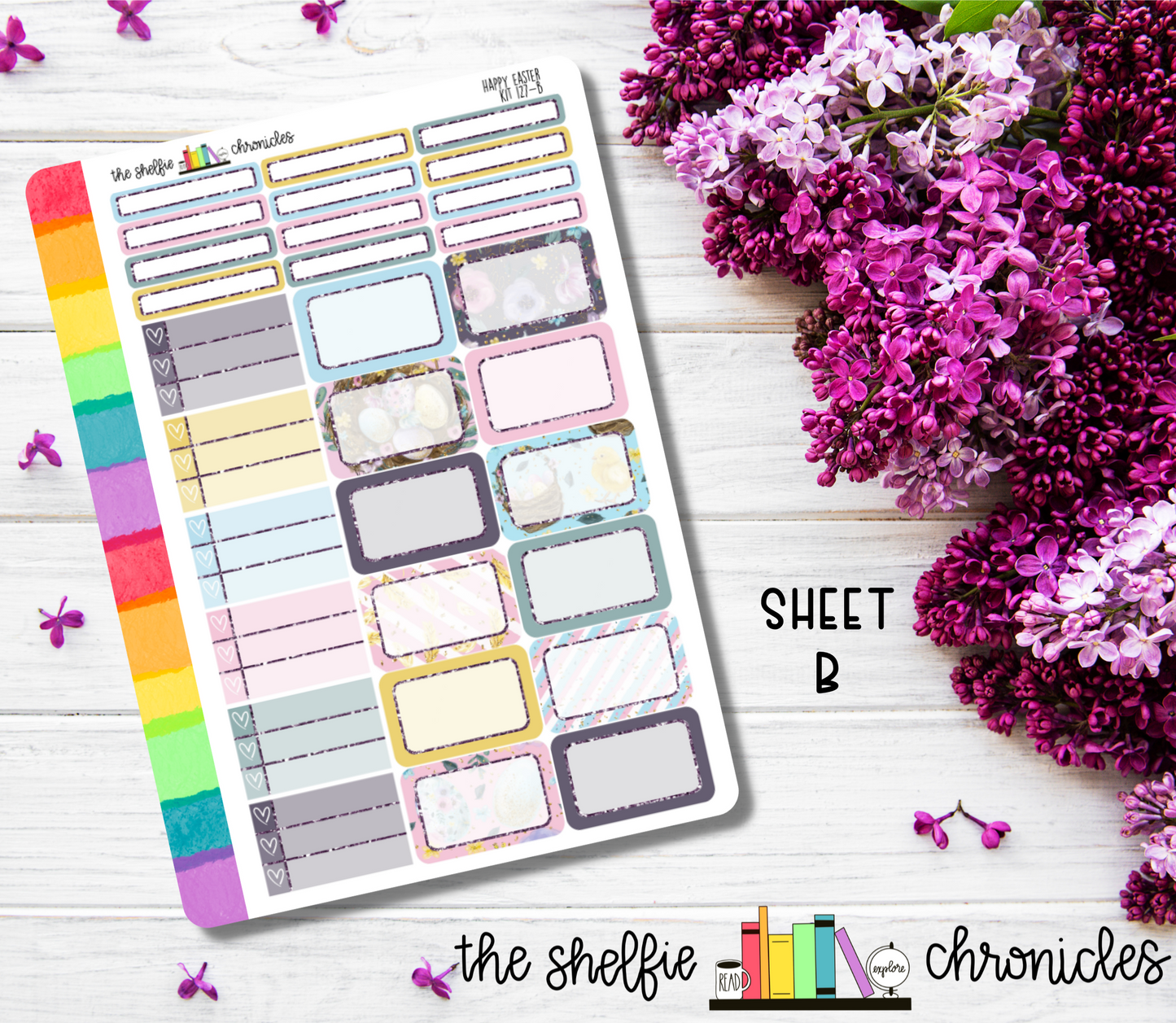 Kit 127 - Happy Easter Weekly Kit - Die Cut Stickers - Repositionable Paper