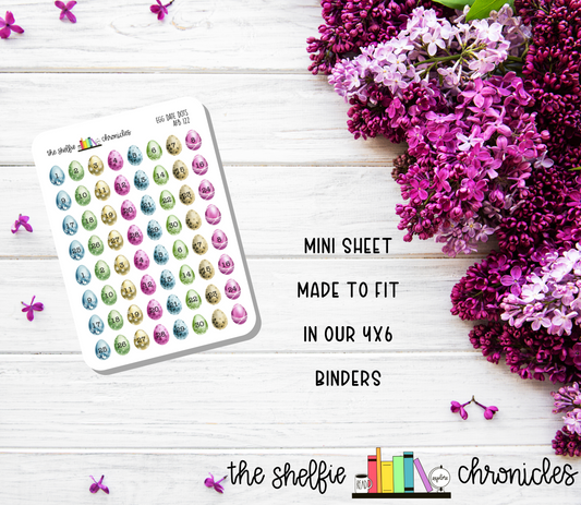 AFB 122 - April Date Dots - Fits The Always Fully Booked Planner - Choose Your Color - Die Cut Stickers - Repositionable