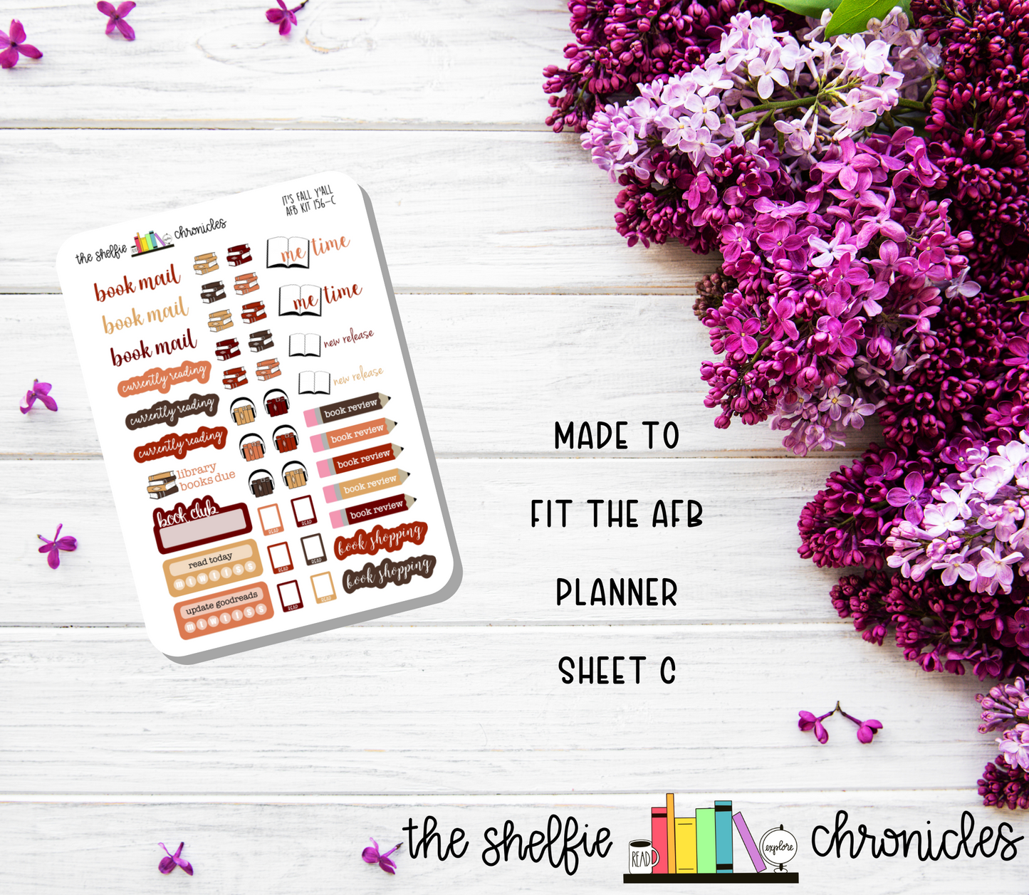 AFB Kit 156 - It's Fall Y'all - Made To Fit The 2023 Always Fully Booked Planner - Die Cut Stickers - Repositionable