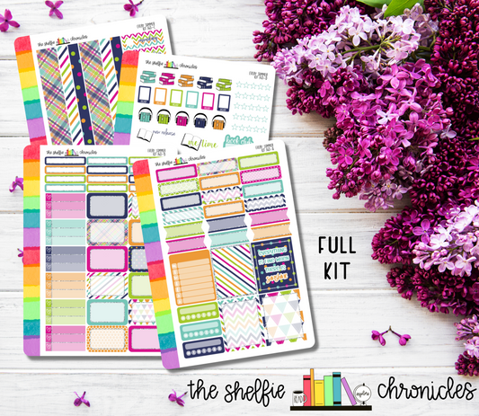 Kit 140 - Every Summer Weekly Kit - Die Cut Stickers - Repositionable Paper