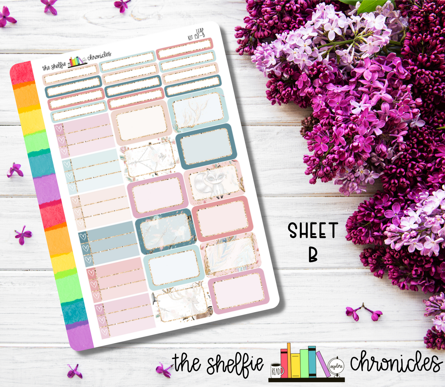 Kit 157 - Leap Weekly Kit - Die Cut Stickers - Repositionable Paper - Made To Fit 7x9 Planners