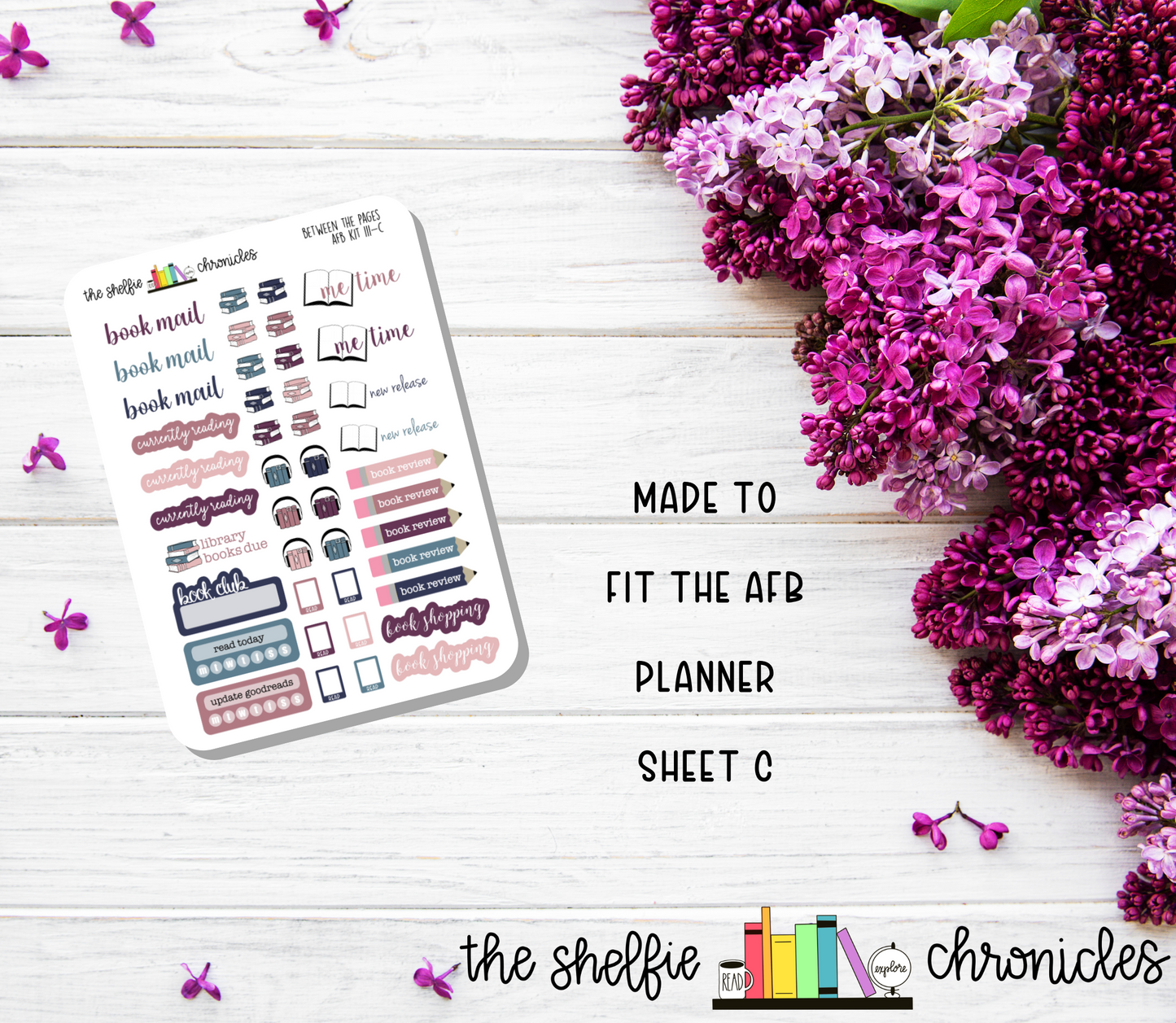 AFB Kit 111 - Between The Pages - Made To Fit The 2023 Always Fully Booked Planner - Die Cut Stickers - Repositionable