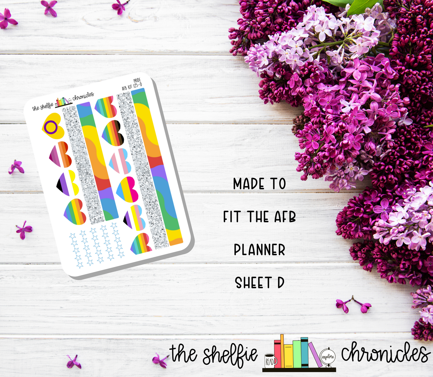 AFB Kit 125 - Pride - Made To Fit The 2023 Always Fully Booked Planner - Die Cut Stickers - Repositionable