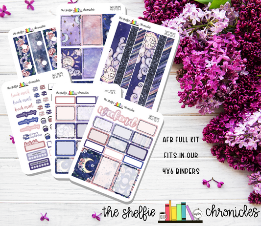 AFB Kit 128 - Sweet Dreams - Made To Fit The Always Fully Booked Planner - Die Cut Stickers - Repositionable