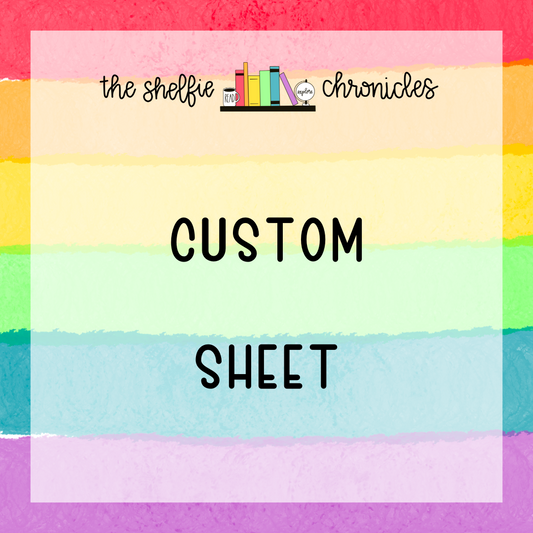 Custom Sheet To Match Weekly Kits  - PLEASE READ DESCRIPTION - Great For Planners And Reading Journals