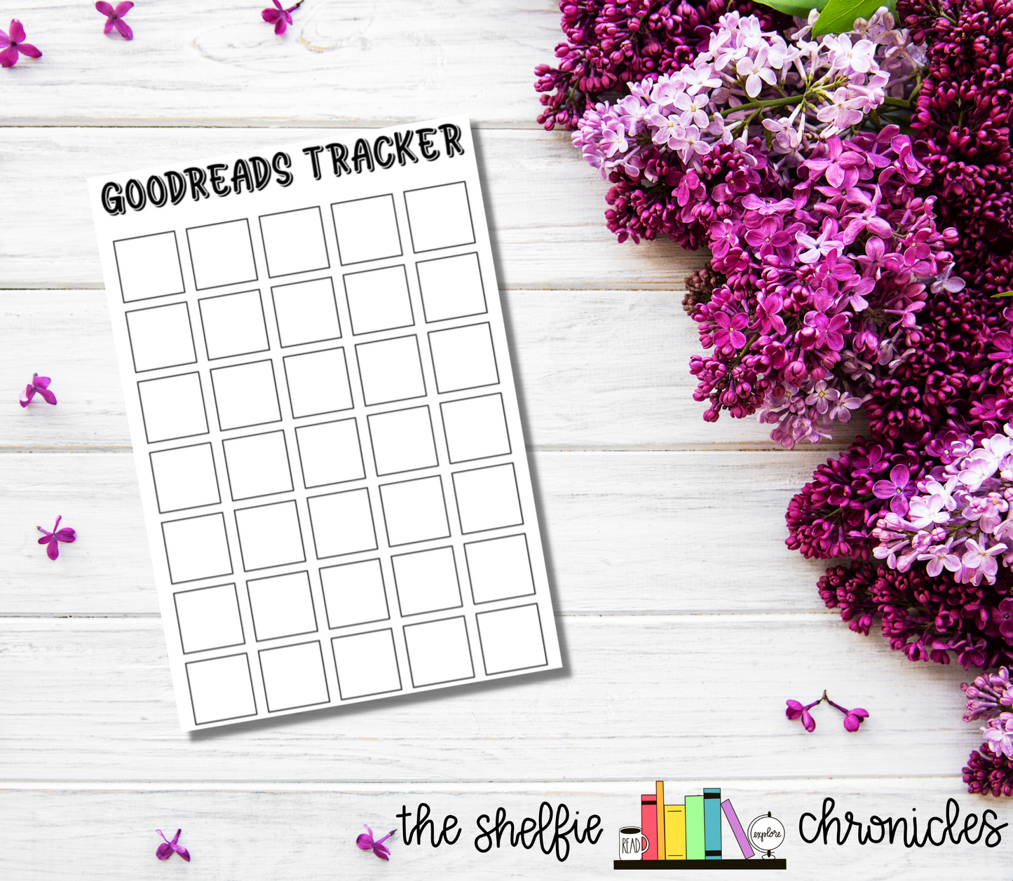 160 - Goodreads Tracker- Choose Your Color - Die Cut Stickers - Repositionable Paper